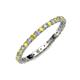 3 - Evelyn 2.00 mm Yellow Sapphire and Lab Grown Diamond Eternity Band 
