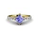 1 - Alicia Lab Grown Diamond and Tanzanite Engagement Ring 