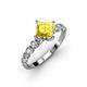 3 - Alicia Lab Grown Diamond and Yellow Sapphire Engagement Ring 