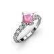 3 - Alicia Lab Grown Diamond and Pink Tourmaline Engagement Ring 