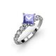 3 - Alicia Lab Grown Diamond and Tanzanite Engagement Ring 