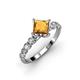 3 - Alicia Lab Grown Diamond and Citrine Engagement Ring 