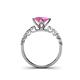 4 - Alicia Lab Grown Diamond and Pink Sapphire Engagement Ring 