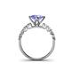 4 - Alicia Lab Grown Diamond and Tanzanite Engagement Ring 