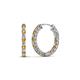 1 - Amara Citrine and Lab Grown Diamond Hoop Earrings 