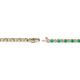 2 - Izarra 2.00 mm Emerald and Lab Grown Diamond Eternity Tennis Bracelet 