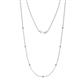 1 - Salina (7 Stn/1.9mm) Citrine and Lab Grown Diamond on Cable Necklace 