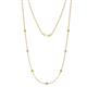 1 - Salina (7 Stn/2.3mm) Citrine and Lab Grown Diamond on Cable Necklace 