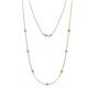 1 - Salina (7 Stn/2.6mm) Citrine and Lab Grown Diamond on Cable Necklace 