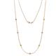 1 - Salina (7 Stn/2.6mm) Yellow and White Lab Grown Diamond on Cable Necklace 