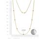 2 - Salina (7 Stn/2.3mm) Citrine and Lab Grown Diamond on Cable Necklace 