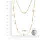 2 - Salina (7 Stn/2.3mm) Yellow Diamond and White Lab Grown Diamond on Cable Necklace 