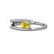 1 - Linnea Bold Oval Yellow Sapphire and Round Diamond Bypass Promise Ring 