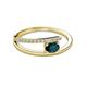 2 - Linnea Bold Oval London Blue Topaz and Round Diamond Bypass Promise Ring 