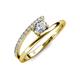 3 - Linnea Bold Oval Diamond Bypass Promise Ring 