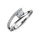 3 - Linnea Bold Oval Diamond Bypass Promise Ring 