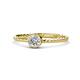 1 - Marian Bold Round Diamond Solitaire Rope Promise Ring 