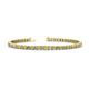 1 - Leslie 2.90 mm Yellow Sapphire and Lab Grown Diamond Eternity Tennis Bracelet 