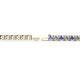 2 - Leslie 3.40 mm Tanzanite and Lab Grown Diamond Eternity Tennis Bracelet 
