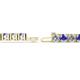 2 - Leslie 4.00 mm Tanzanite and Lab Grown Diamond Eternity Tennis Bracelet 