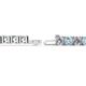 2 - Leslie 4.00 mm Aquamarine and Lab Grown Diamond Eternity Tennis Bracelet 