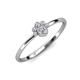 3 - Paw Bold Round Diamond Promise Ring 