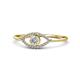 1 - Evil Eye Bold Round Diamond Promise Ring 