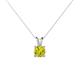 1 - Jassiel 5.00 mm Round Yellow Diamond Double Bail Solitaire Pendant Necklace 