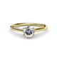 1 - Verena 1.00 ct IGI Certified Lab Grown Diamond Round (6.50 mm) Solitaire Engagement Ring 