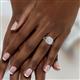 6 - Aviana Prima Round Diamond 1.90 ctw Cluster Double Halo Engagement Ring 