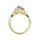5 - Maisie Prima Tanzanite and Diamond Halo Engagement Ring 