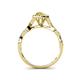 7 - Susan Prima Yellow Sapphire and Diamond Halo Engagement Ring 