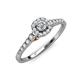 3 - Florence Prima Diamond Halo Engagement Ring 
