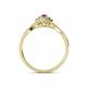 4 - Yesenia Prima Amethyst and Diamond Halo Engagement Ring 
