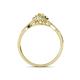 4 - Yesenia Prima Yellow Sapphire and Diamond Halo Engagement Ring 