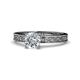 1 - Cael Classic 1.00 ct IGI Certified Lab Grown Diamond Round (6.50 mm) Solitaire Engagement Ring 