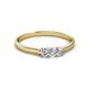 2 - Nicole Round AGS Certified Diamond Three Stone Engagement Ring 