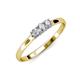 3 - Nicole Round AGS Certified Diamond Three Stone Engagement Ring 