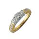 3 - Steffi Round AGS Certified Diamond Three Stone Engagement Ring 