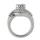 5 - Raissa Round and Baguette Shape AGS Certified Diamond 1.25 ctw Cluster Anniversary Ring 