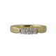 1 - Zoila Round AGS Certified Diamond Three Stone Engagement Ring 0.50 ctw 