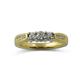 2 - Zoila Round AGS Certified Diamond Three Stone Engagement Ring 0.50 ctw 