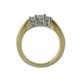 4 - Zoila Round AGS Certified Diamond Three Stone Engagement Ring 0.50 ctw 