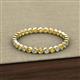 3 - Arria 2.00 mm Citrine and Lab Grown Diamond Eternity Band 