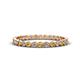 1 - Arria 2.00 mm Citrine and Lab Grown Diamond Eternity Band 