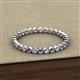 3 - Arria 2.00 mm Iolite and Lab Grown Diamond Eternity Band 
