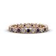 1 - Arria 2.40 mm Blue Sapphire and Lab Grown Diamond Eternity Band 
