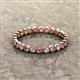 2 - Arria 2.40 mm Pink Tourmaline and Lab Grown Diamond Eternity Band 