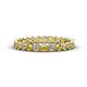 1 - Arria 2.40 mm Citrine and Lab Grown Diamond Eternity Band 