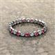 2 - Arria 2.40 mm Ruby and Lab Grown Diamond Eternity Band 